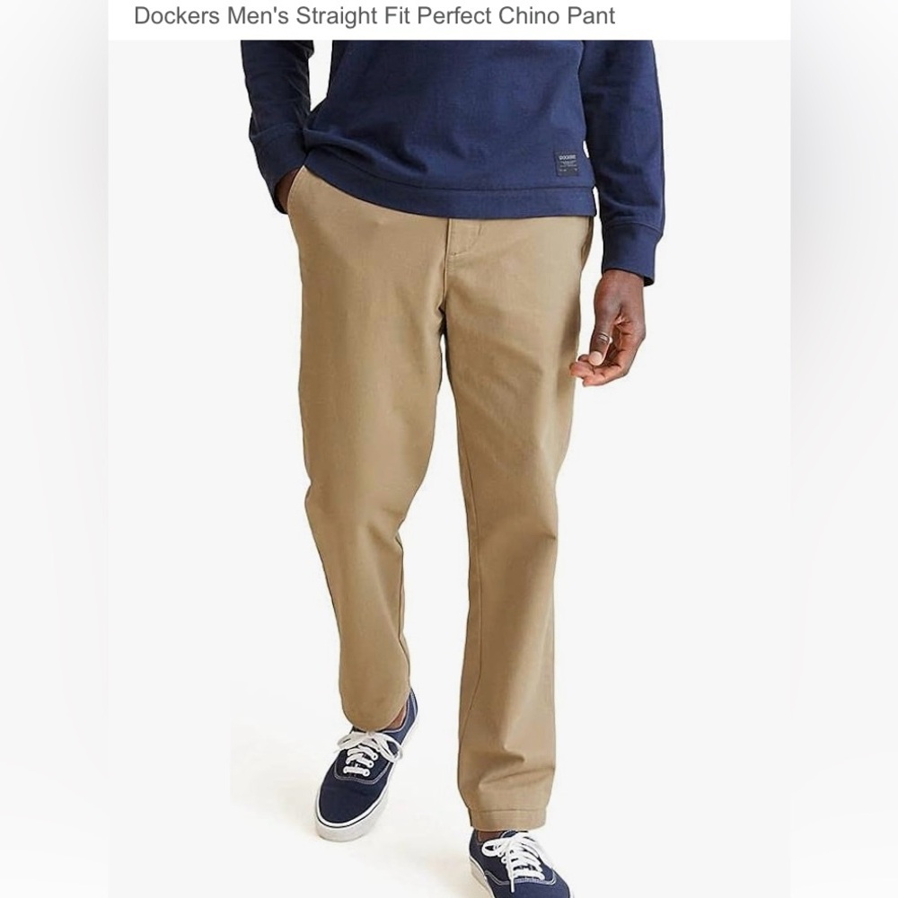 Dockers Cream Chinos Soft Cotton Blend